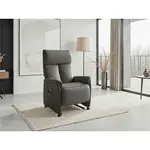 Sit & More RELAXAČNÍ KŘESLO, kůže, antracitová