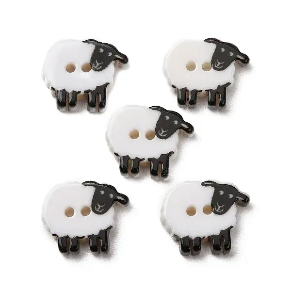 2-Hole Opaque Resin Buttons