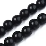 Spray Painted Natural Wood Beads Strands