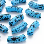 Opaque Spray Painted Acrylic Beads