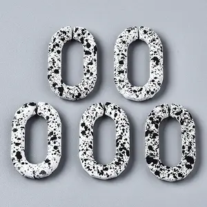 Spray Painted CCB Plastic Linking Rings