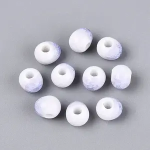Handmade Crackle Porcelain Beads