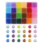 1488Pcs 24 Colors Transparent Acrylic Beads