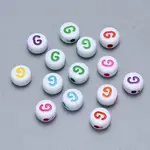 Craft Acrylic Horizontal Hole Letter Beads