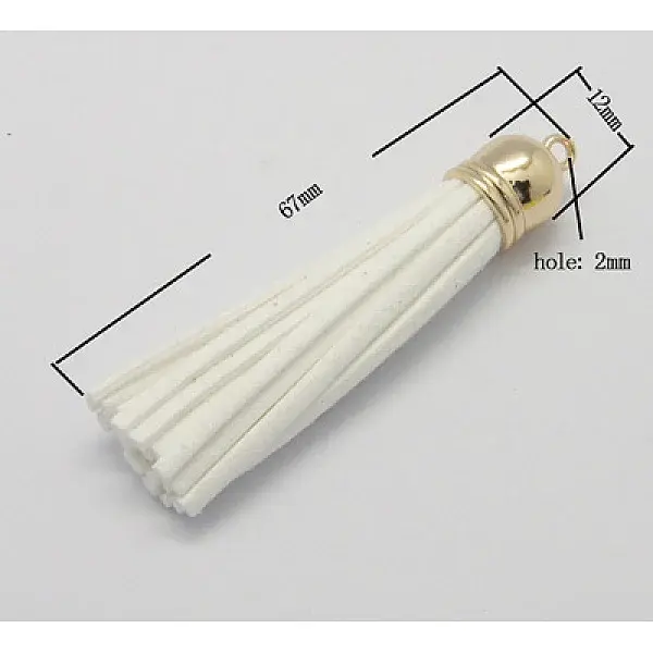 Faux Suede Cord Tassel Big Pendant Decoration