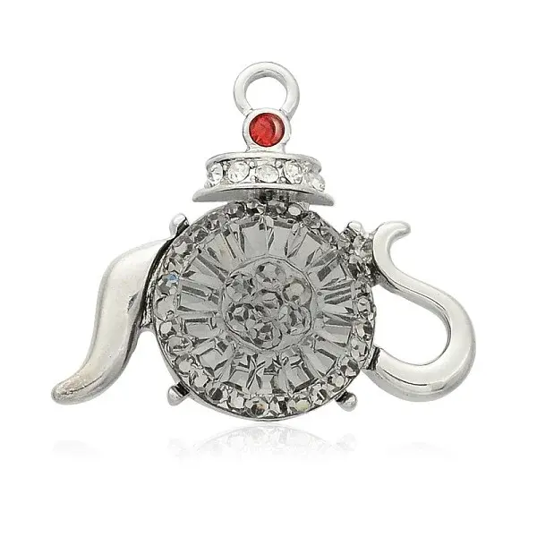 Tableware/Teapot Platinum Plated Alloy Resin Pendants