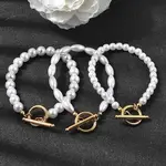 Plastic Pearl Beaded Bracelets for Women