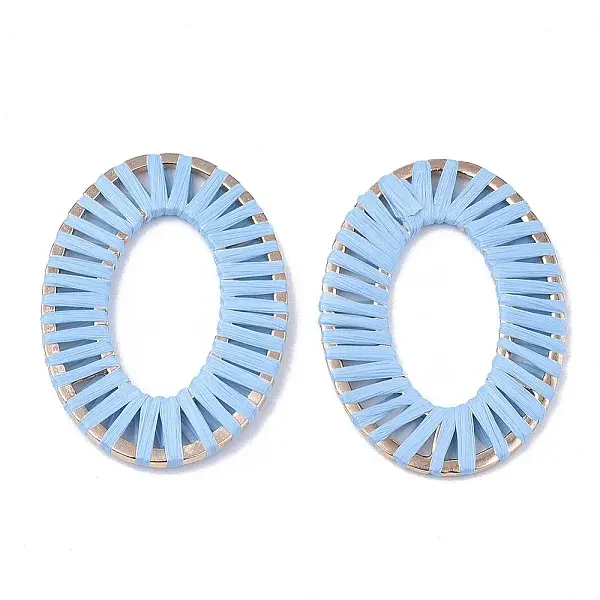 Handmade Raffia Woven Linging Rings