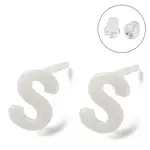 Hypoallergenic Bioceramics Zirconia Ceramic Stud Earrings