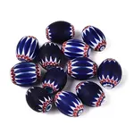 Handmade Millefiori Glass Barrel Beads