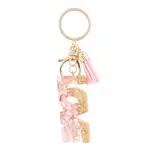 Alloy & Resin Tassel Keychainss