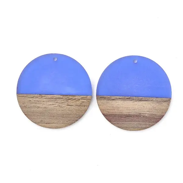 Resin & Walnut Wood Pendants