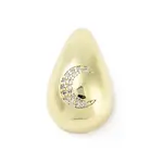 Rack Plating Brass Micro Pave Clear Cubic Zirconia Pendants
