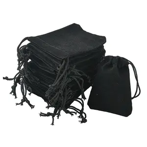 Rectangle Velvet Jewelry Drawstring Bags