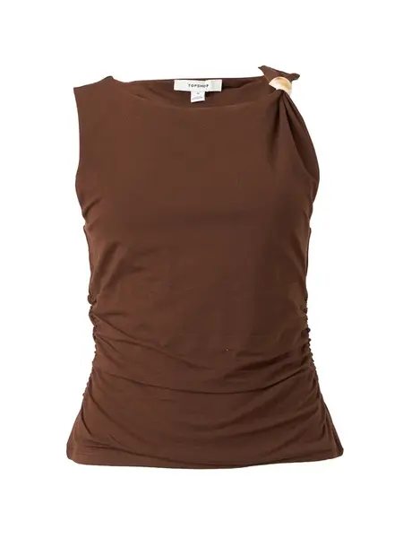 TOPSHOP Top 'MINDY'  čokoládová