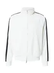 JACK & JONES Prechodná bunda 'JCOATHLETICO'  čierna / biela