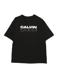 Calvin Klein Jeans Tričko  čierna / biela