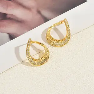 Brass Stud Earrings