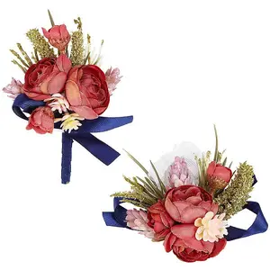 1Pc Silk Cloth Wrist Corsage