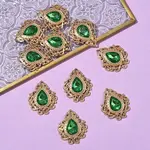 Retro Baroque Style Alloy Acrylic Pandants