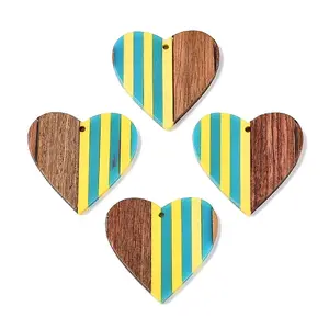 Epoxy Resin & Walnut Wood Pendants
