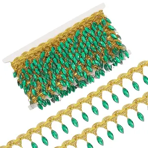 Polyester Lace Ribbon with Plastic Charms Tassel