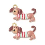 Spray Painted Alloy Enamel Pendants