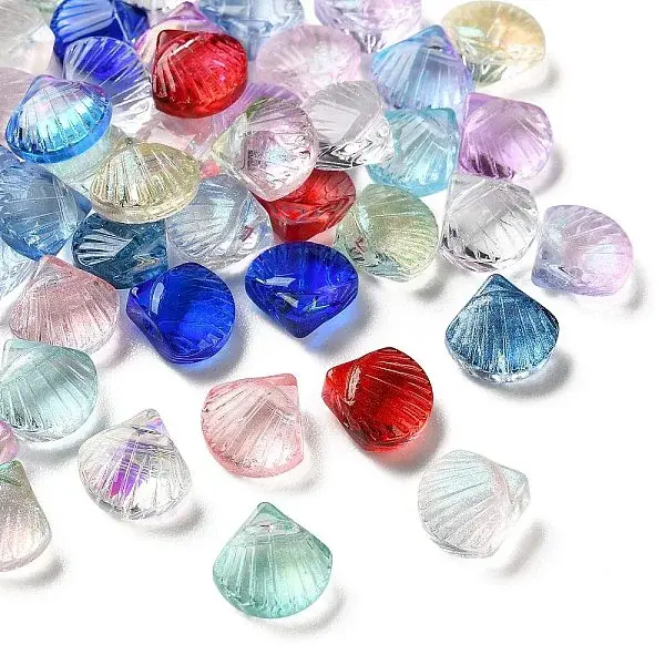 Dyed & Heated Transparent Glass Beads