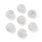 Spray Painted Transparent Glass Beads