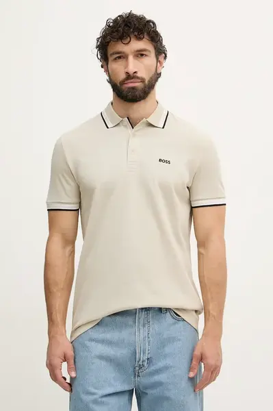 BOSS Green polo tričko pánske bavlnené Paddy
