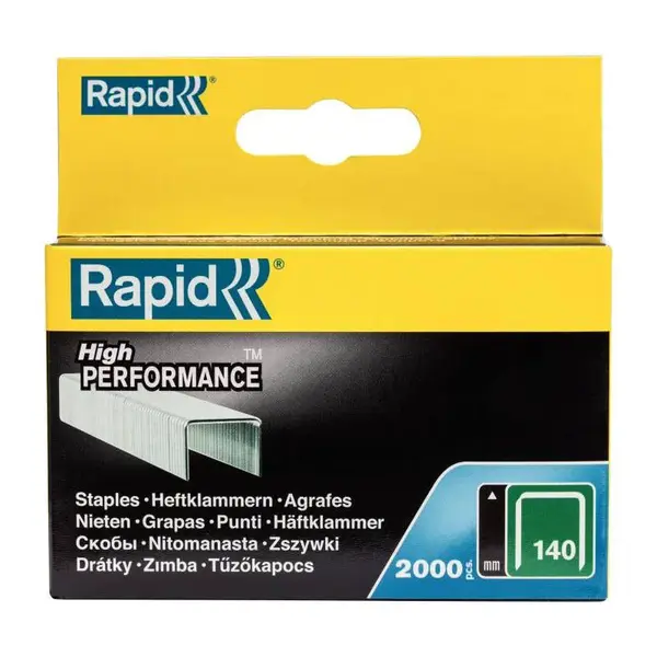 Spony High Performance, 140/8 mm, 970 ks, blistr, RAPID
