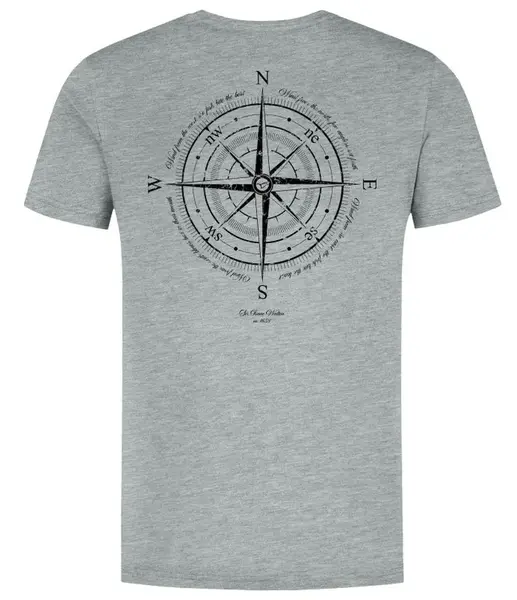 Korda tričko compass tee heather grey - m