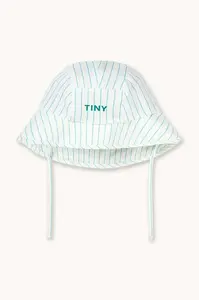 Tinycottons Dětský klobouk Tinycottons CYAN FINE STRIPES BUCKET HAT