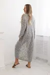 Long cardigan Super KID Mohair gray