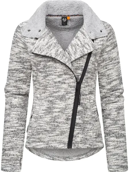 Ragwear Flisová bunda 'Saskie'  sivá melírovaná