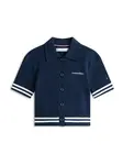 TOMMY HILFIGER Kardigán  námornícka modrá / biela