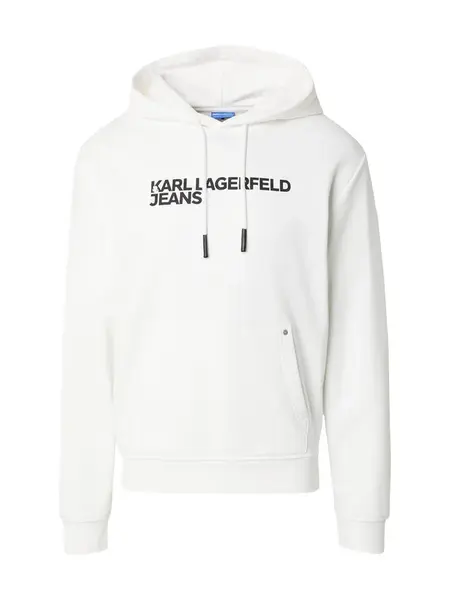 KARL LAGERFELD JEANS Mikina  čierna / biela
