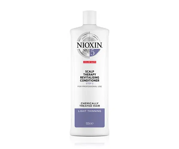 Kondicionér pro mírně řídnoucí chemicky ošetřené vlasy Nioxin System 5 Conditioner - 1000 ml (81537221) + dárek zdarma