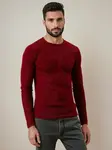 Pánský bordó svetr DStreet
