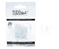 Gumičky do vlasů Eurostil Professional TPU Hair Elastics For Hairstyles - průhledné, 50 ks (06811)