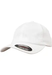Čepice Flexfit Cotton Twill Dad Cap bílá