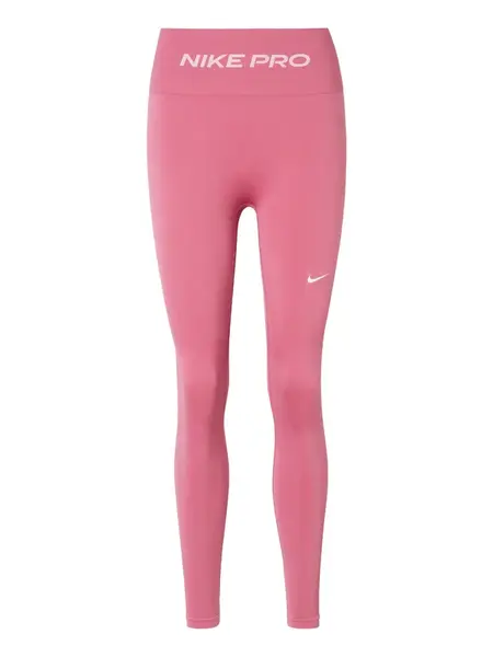 NIKE Športové nohavice 'Nike Pro'  pitaya / biela