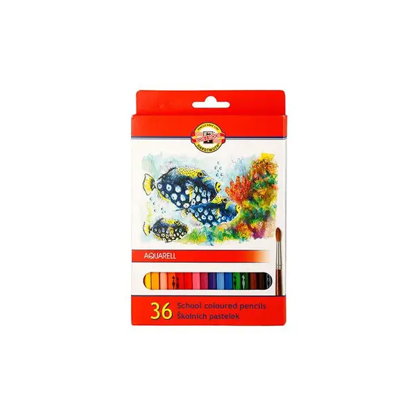 Akvarelové pastelky Ryby 36 ks