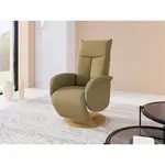 Sit & More RELAXAČNÍ KŘESLO, textil, olivově zelená