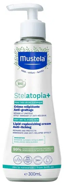 Mustela Zklidňující a obnovující krém Stelatopia+ (Lipid-replenishing Cream) 300 ml