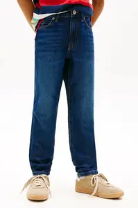 Tommy Hilfiger regular fit džíny dětské STRAIGHT
