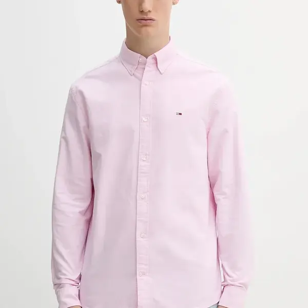 Tommy Jeans košile pánská bavlněná