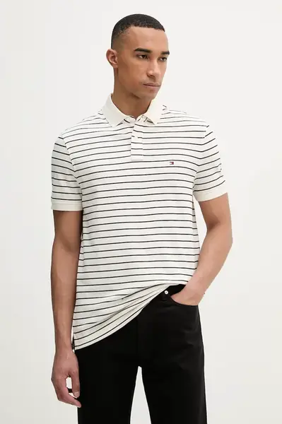 Tommy Hilfiger polo pánské bavlněné s elastanem