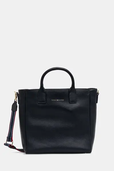 Kabelka Tommy Hilfiger tmavomodrá barva, AW0AW17971