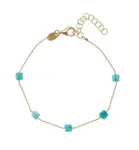 Alisia Stylový pozlacený náramek s amazonitem AL2534.01.011